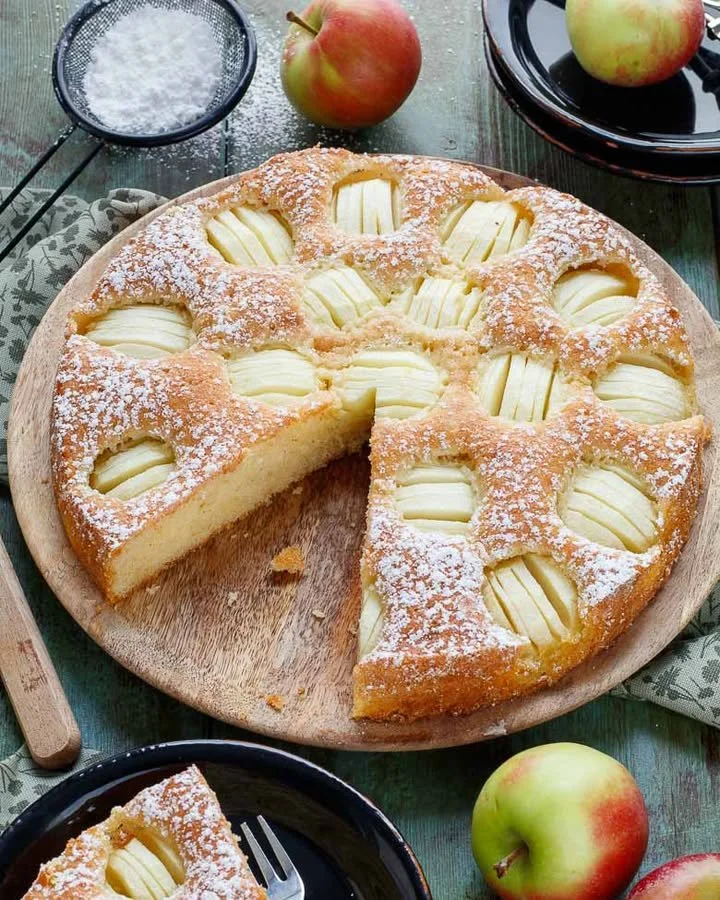 Versunkener Apfelkuchen nach Omas traditionellem Rezept