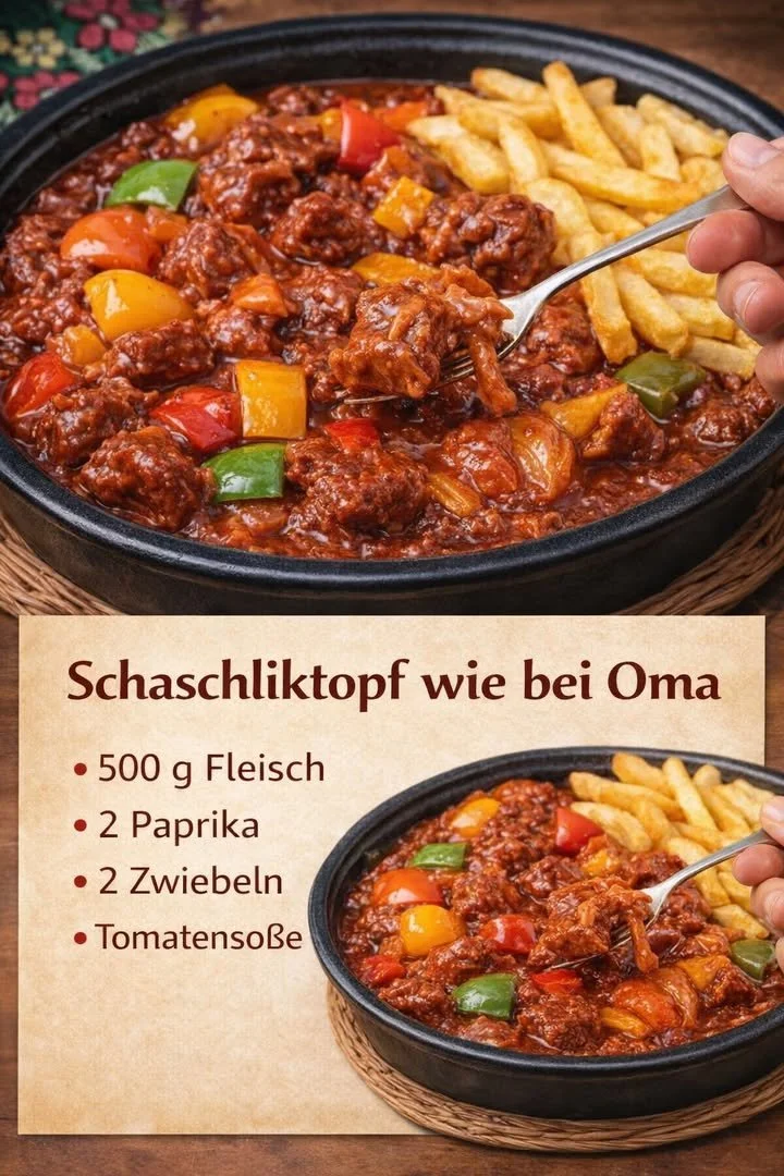 Gericht, das nach Oma's Rezept zubereitet wurde, nostalgischer Geschmack