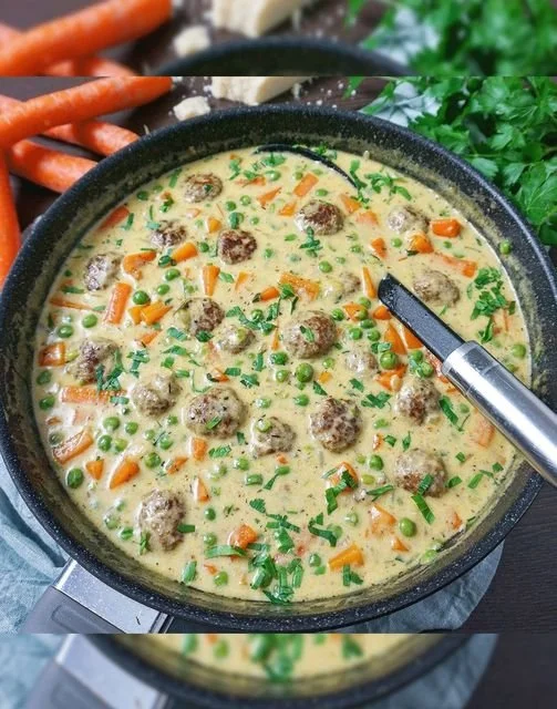 Leckeres Wikingertopf Gericht mit frischen Zutaten und Würzen