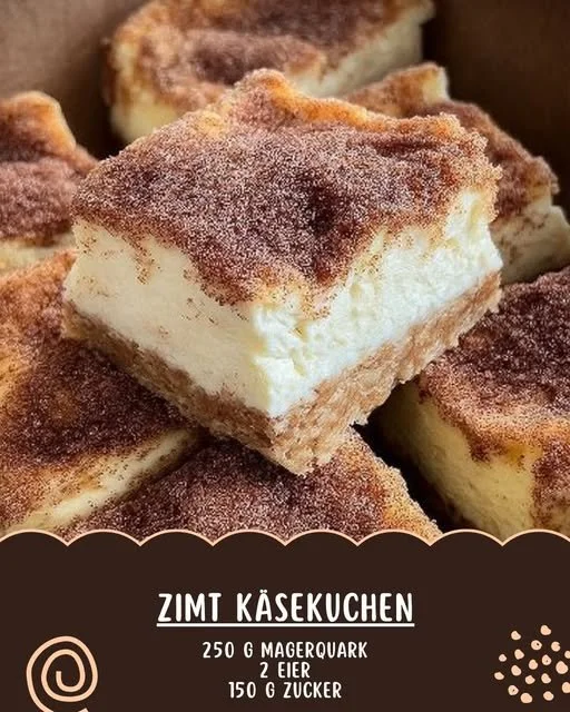 Leckerer Zimt Käsekuchen mit cremiger Füllung und köstlichem Zimtgeschmack.
