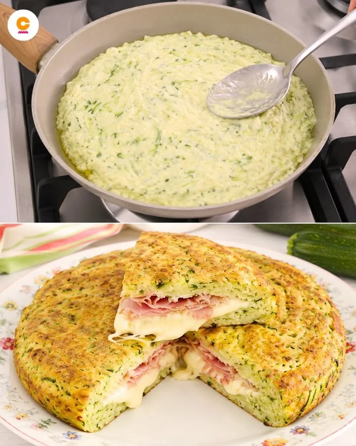 Zucchini-Focaccia mit frischen Kräutern und Olivenöl