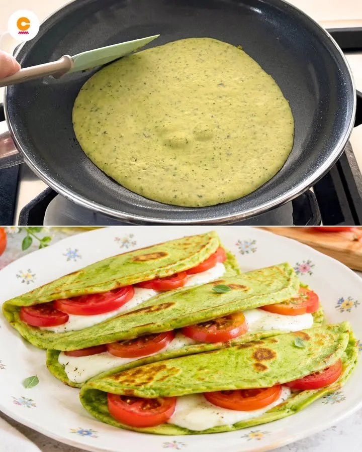 Leckere und gesunde Zucchini-Piadine, ideal für eine vegetarische Mahlzeit.