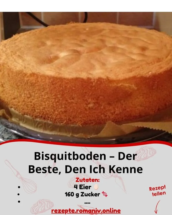 Saftiger Bisquitboden für Kuchen und Torten