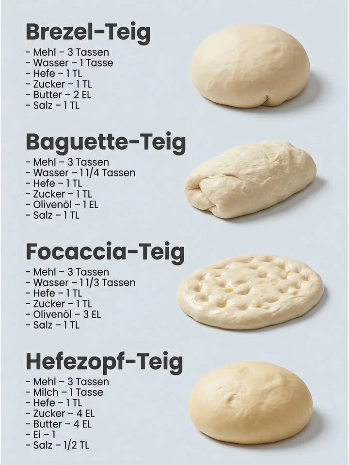 Frisch zubereiteter Brezel-Teig für leckere Brezeln.