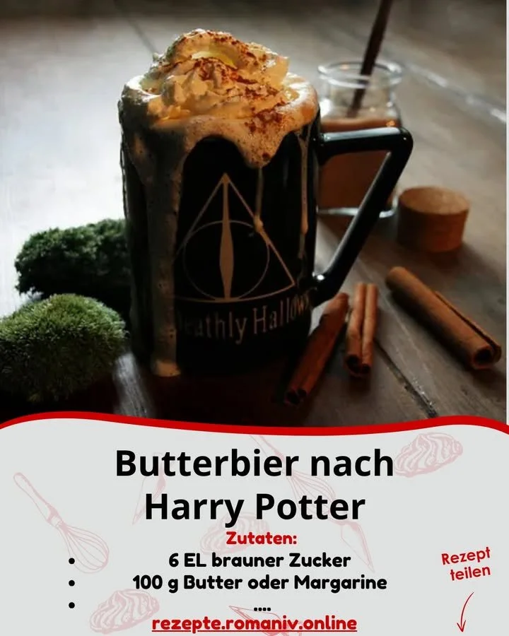 Selbstgemachtes Butterbier nach Harry Potter Rezept