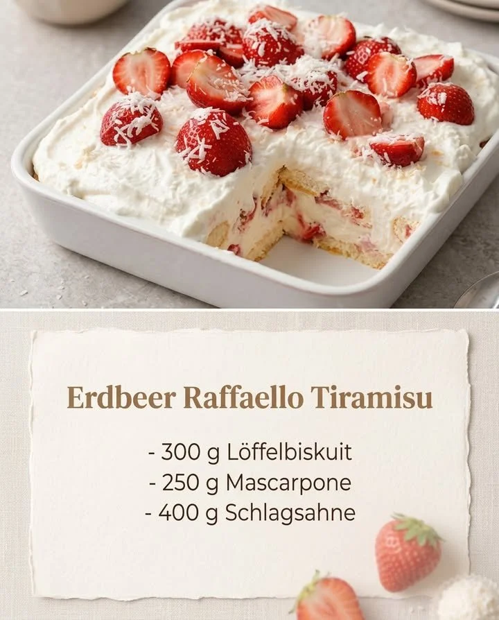 Cremig fruchtiges Dessert, das köstlich und traumhaft aussieht.