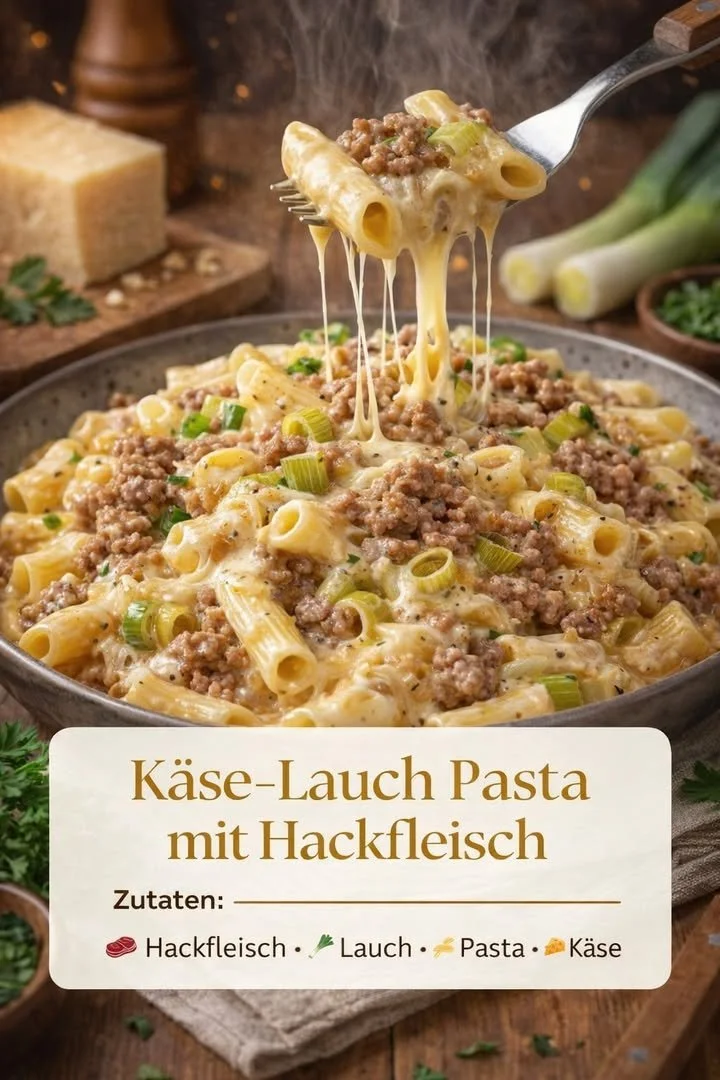 Cremige Käse-Pasta mit Käse und frischen Zutaten