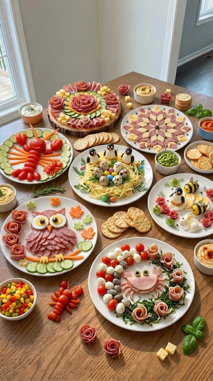 Ein buntes Buffet voller Fantasie mit köstlichen Speisen und kleinen Genussmomenten.