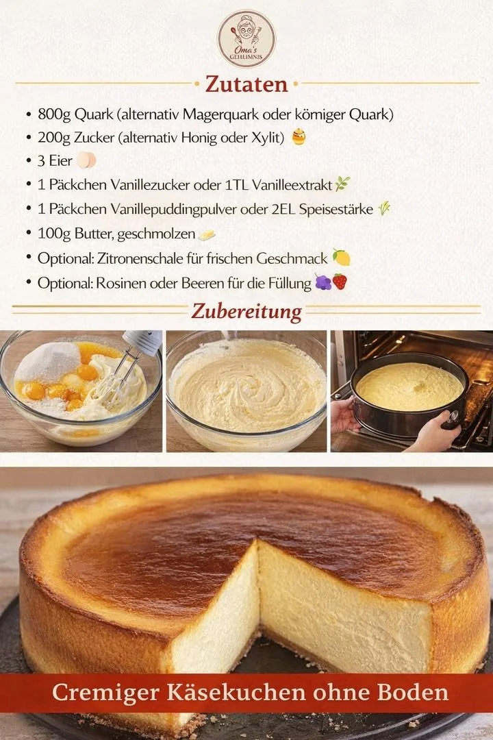Käsekuchen ohne Boden auf einem eleganten Teller serviert