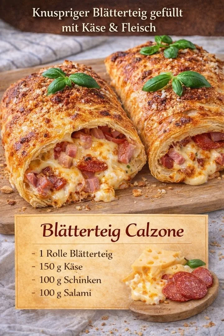 Knuspriges Gericht, das besser als Pizza ist, außen knusprig und innen weich.