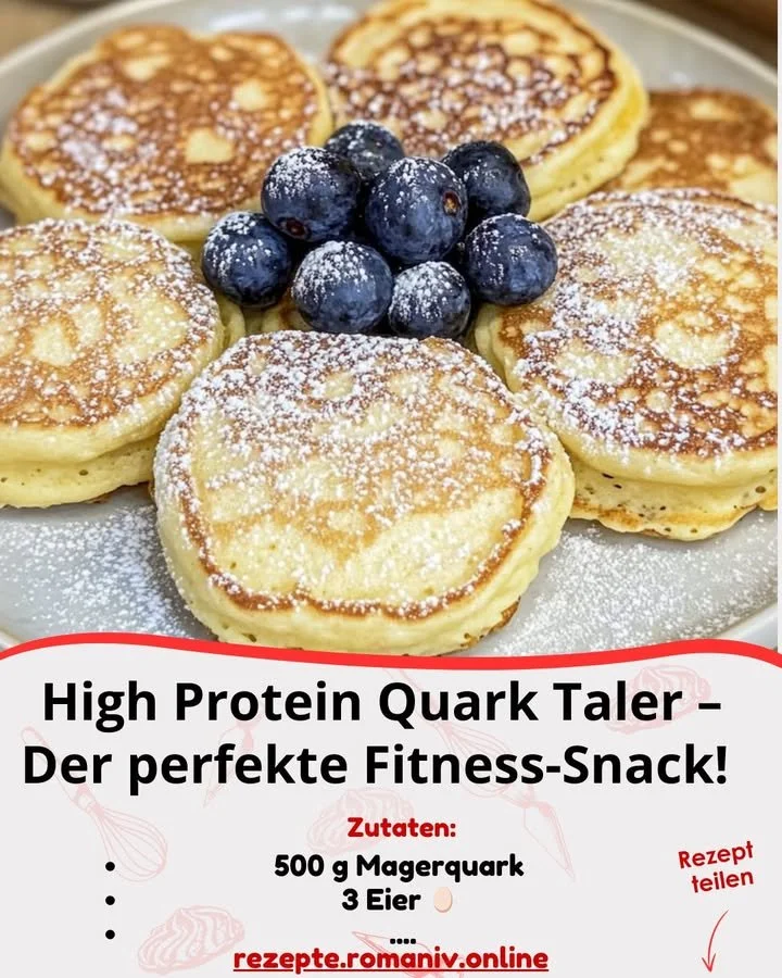 High Protein Quark Taler als gesunder Fitness-Snack