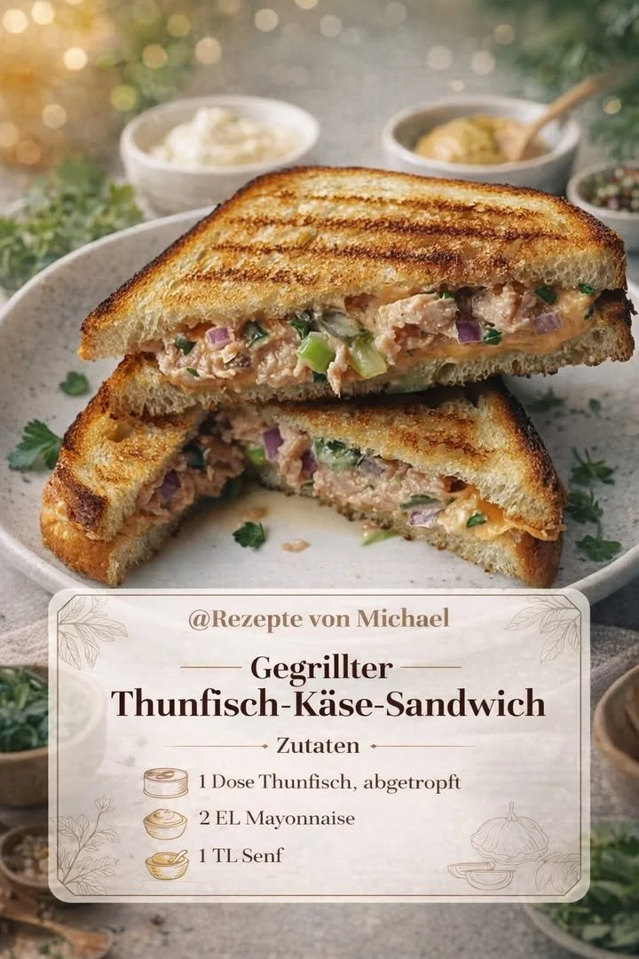 Käse Sandwich mit frischem Käse und knackigem Brot