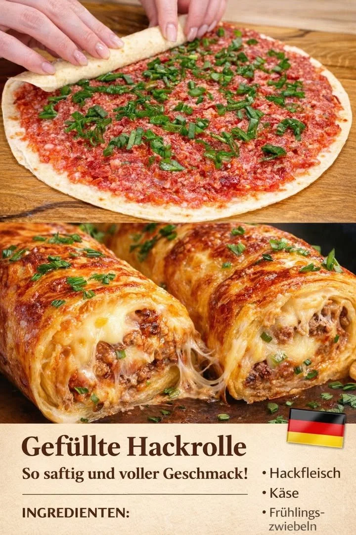 Käsegefüllter Auflauf mit verschiedenen Käsesorten aus dem Ofen.