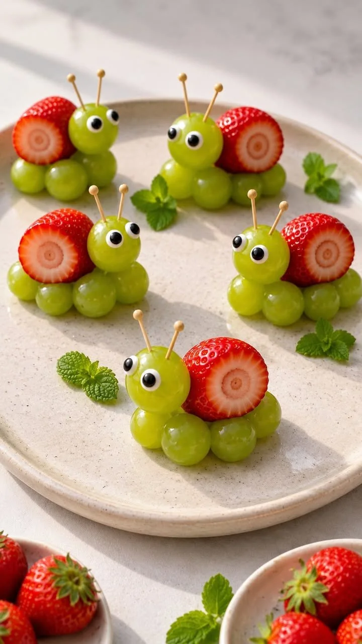 Kleine Fruchtschnecken aus frischen Früchten und leckerem Teig