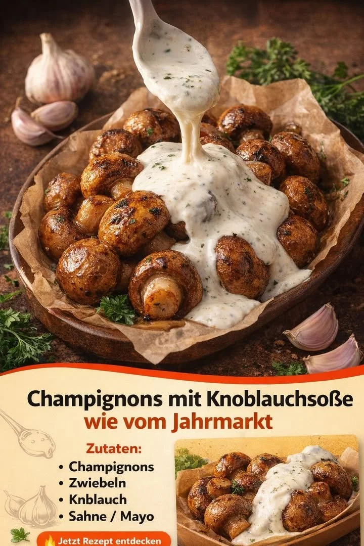 Selbstgemachte Knoblauchsoße in einer Schale, ideal für Dips und Marinaden.