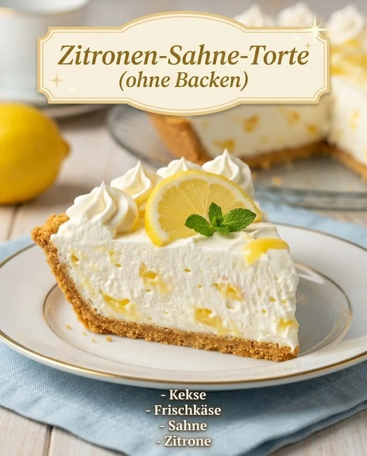 Cremige Nachspeise ohne Backen, die einfach zuzubereiten ist.