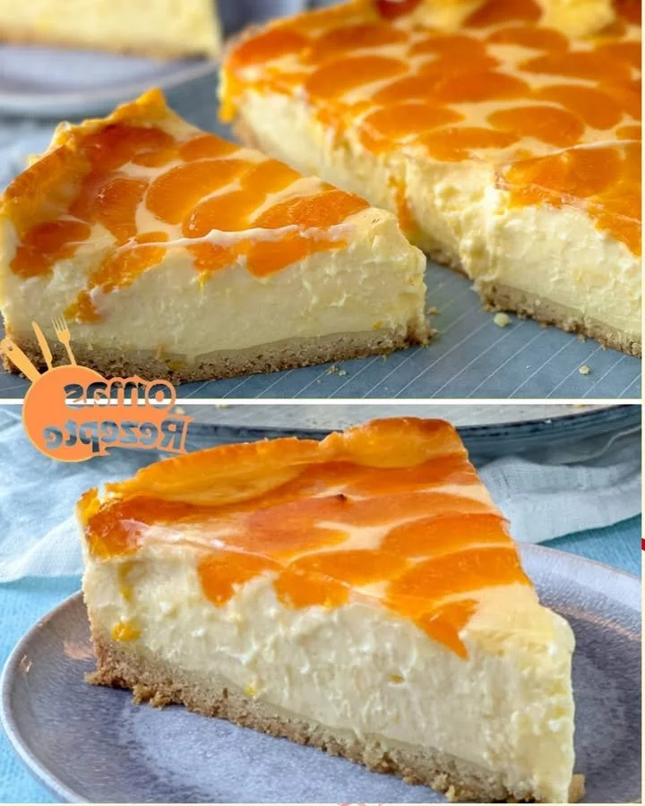 Omas Mandarinen-Schmand-Kuchen, ein fruchtiges und cremiges Dessert