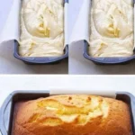 Saftiger Vanillepuddingkuchen auf einem Teller mit frischen Beeren