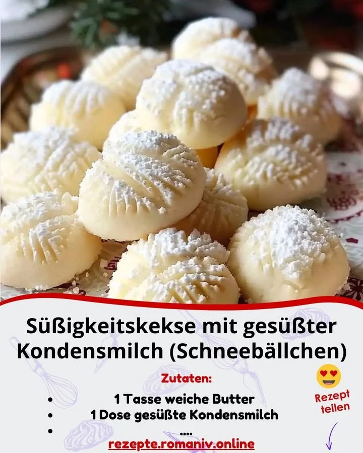 Eine köstliche Auswahl an frisch gebackenen Schneebällchen auf einem Teller.