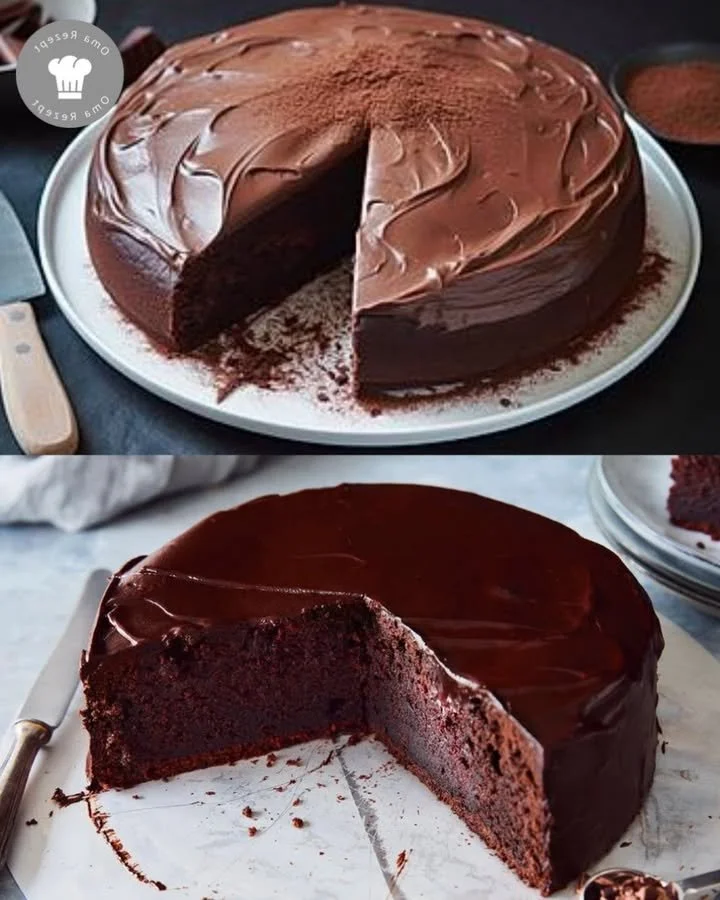 Schokoladenkuchen mit Frischkäse - saftig und schokoladig