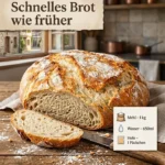Frisches Brot mit knuspriger Kruste und weichem Inneren, der perfekte Genuss.