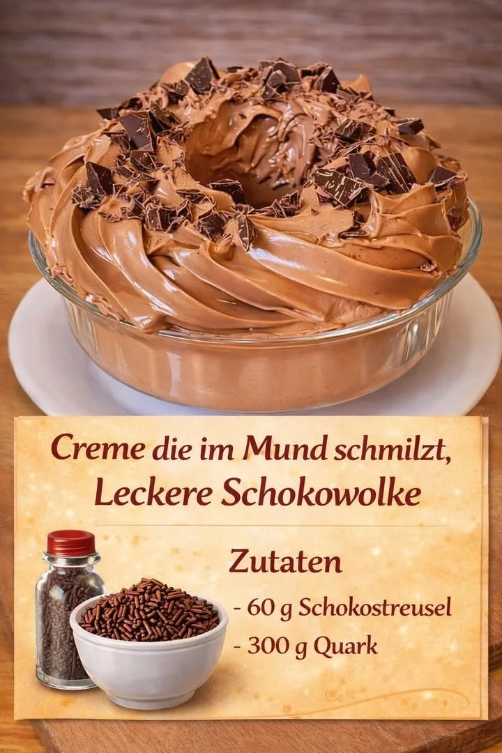 Superleckere Schokowolke, ein schokoladiges Dessert für Feinschmecker