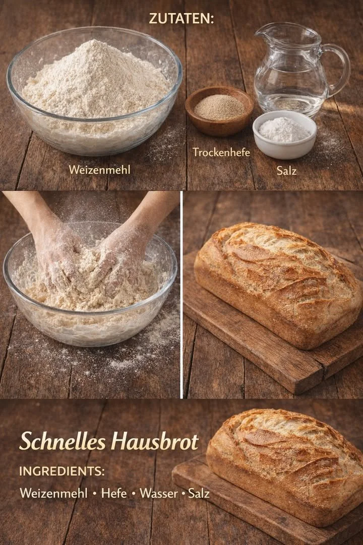 Ein frisch gebackenes Brot mit krosser Kruste und weichem Inneren