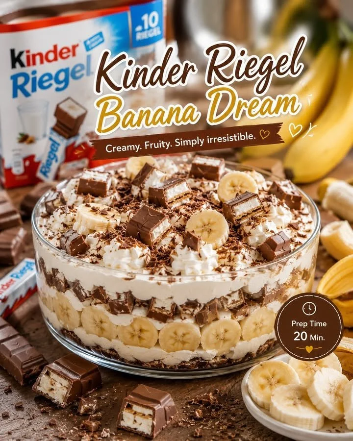 Banana Kinder Riegel - leckerer Snack mit Bananengeschmack