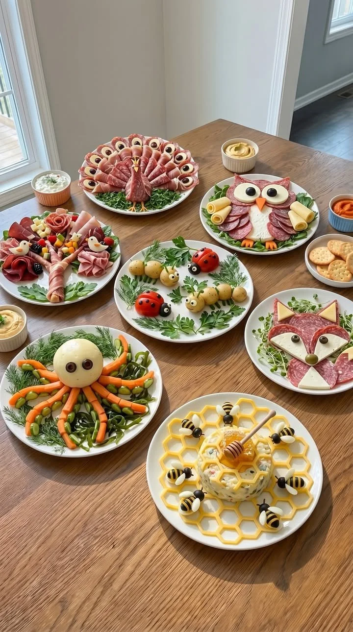 Bunte und verspielte Snackplatten für festliche Anlässe