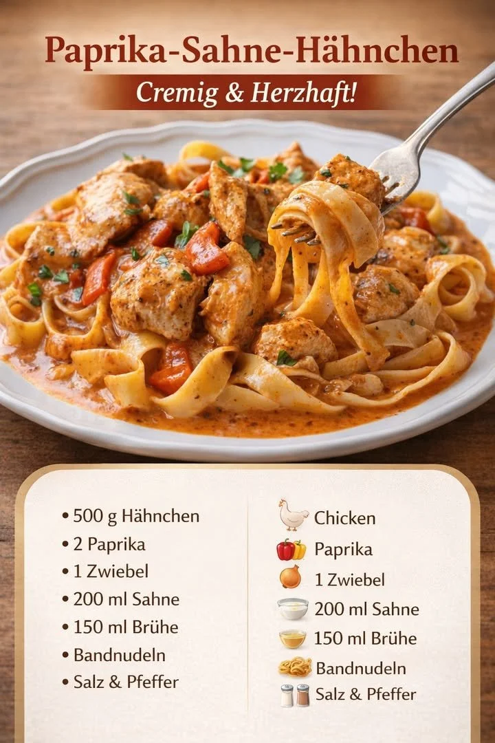 Ein Teller mit Paprika und Sahne, der in einer gemütlichen Küche serviert wird.