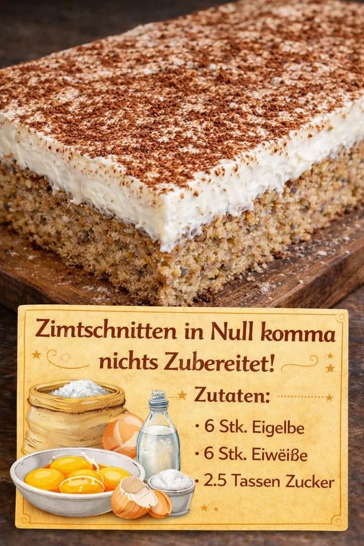 Leckere Zimtschnitten auf einem Teller mit Zimt und Zucker