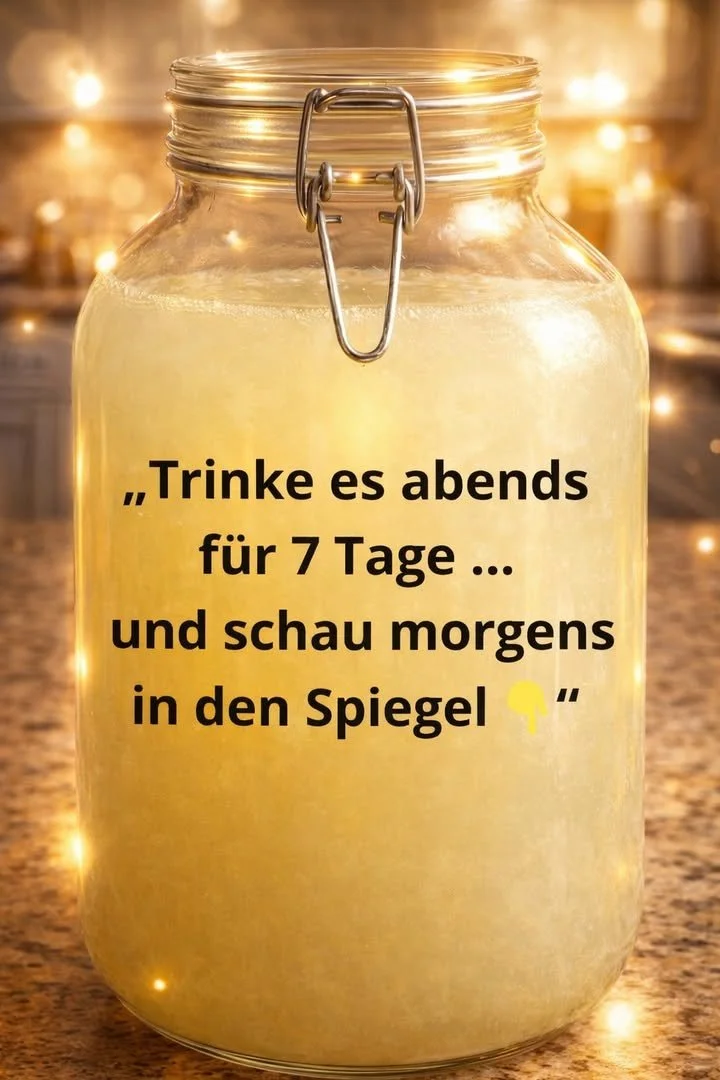 Glas mit erfrischendem Zitronenwasser auf einem Tisch