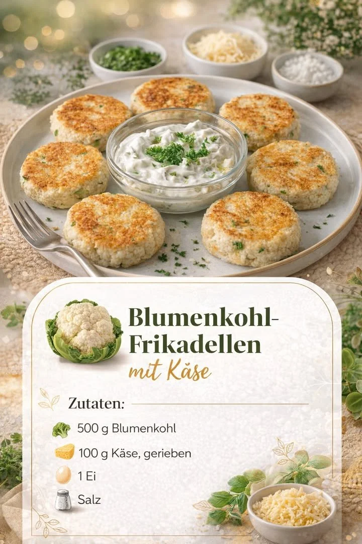 Leckeres Blumenkohlgerichte mit Käse überbacken