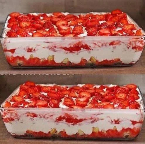 Das beste Erdbeer Tiramisu mit frischen Erdbeeren und Mascarpone-Creme