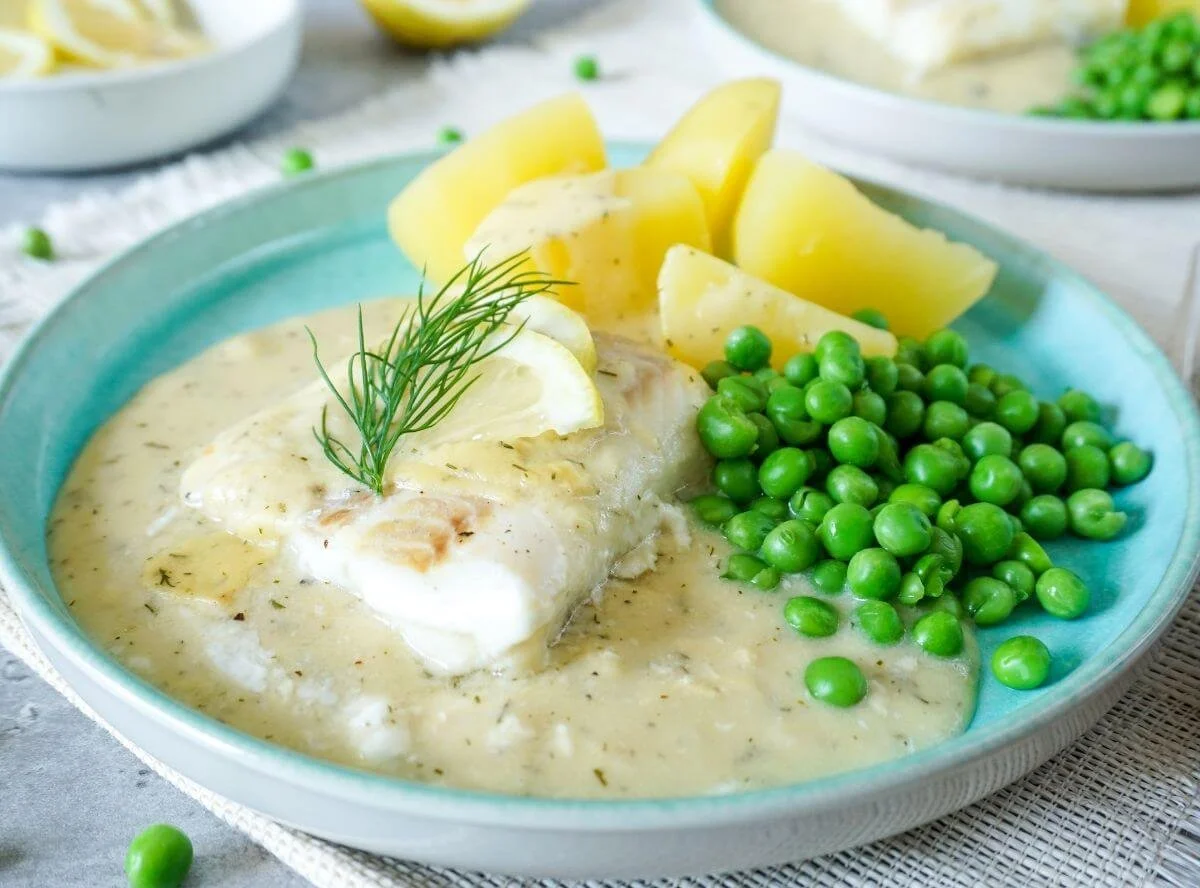 Fisch in Senfsoße aus dem Ofen – ein köstliches Rezept für ein tolles Dinner.