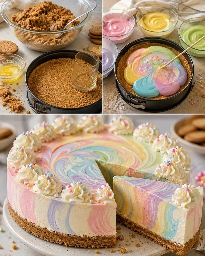 Leckere Frischkäse-Torte ohne Backen mit frischen Früchten