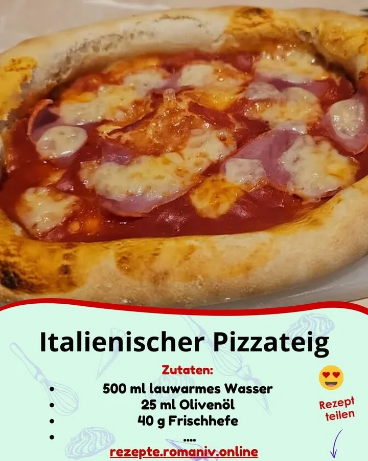 Schneller italienischer Pizzateig für selbstgemachte Pizza
