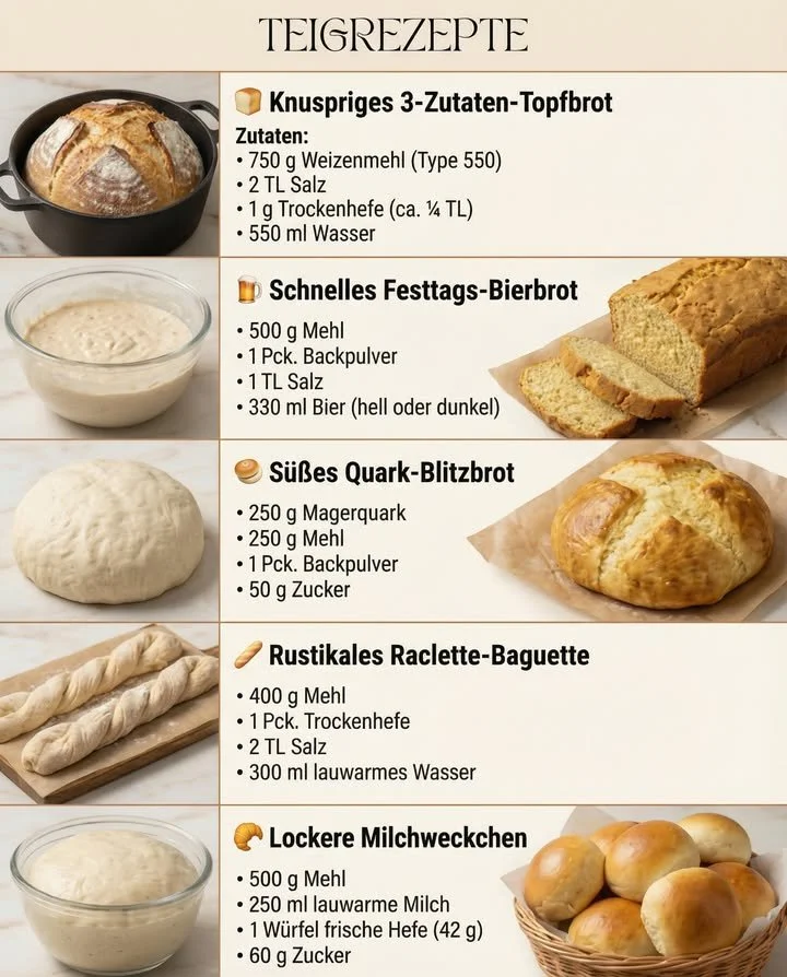 Knuspriges 3-Zutaten-Topfbrot frisch aus dem Ofen