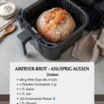 Leckeres Luftfritteusenbrot frisch aus der Luftfritteuse