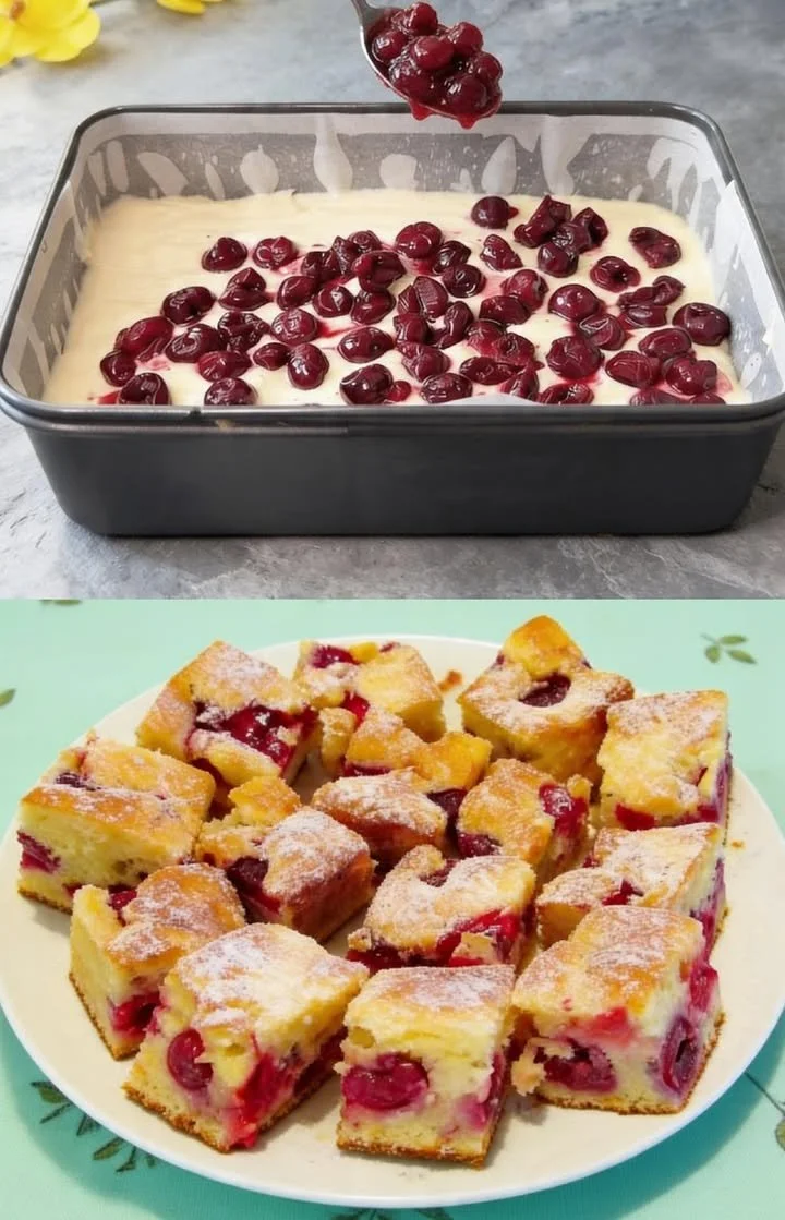 Saftiger Obstkuchen mit frischen Früchten auf einem Teller