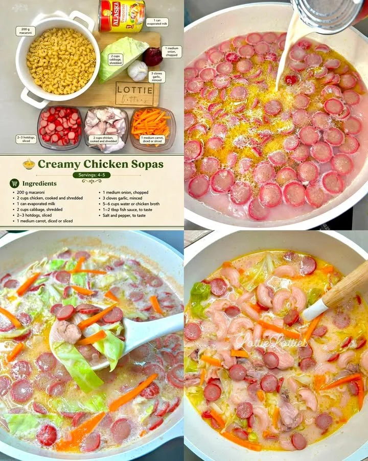 Bowl mit leckeren Sopas, bereit zum Servieren