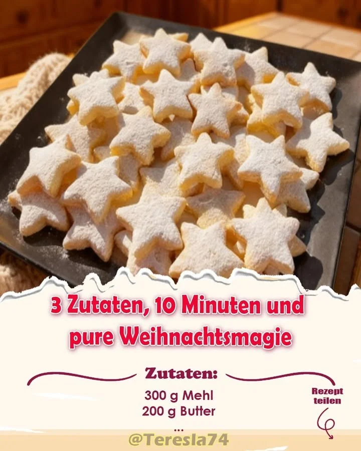 Leckere Weihnachtsplätzchen auf einem Tisch dekoriert mit Weihnachtsmotiven.