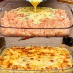 Zwiebel-Hähnchen in einer Pfanne lecker zubereitet